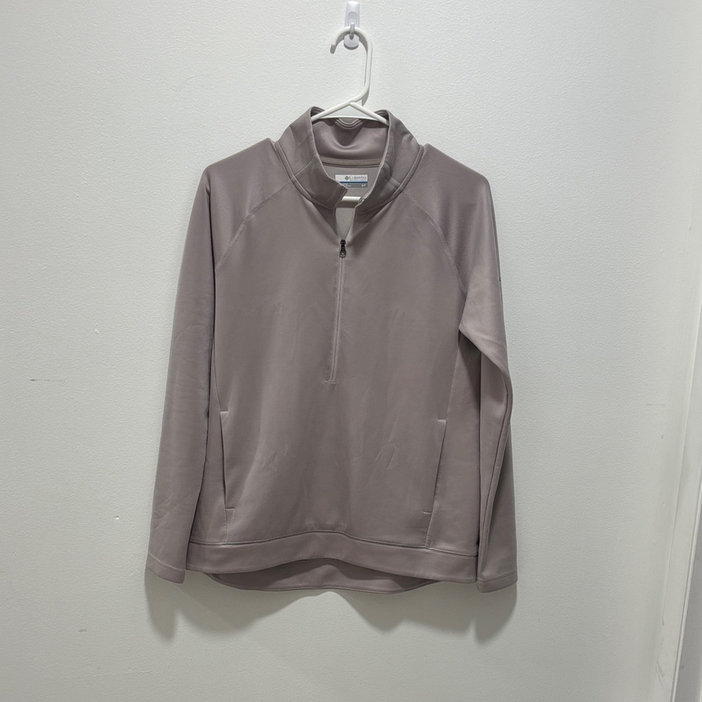 Grey Columbia Quarter-Zip Pullover
